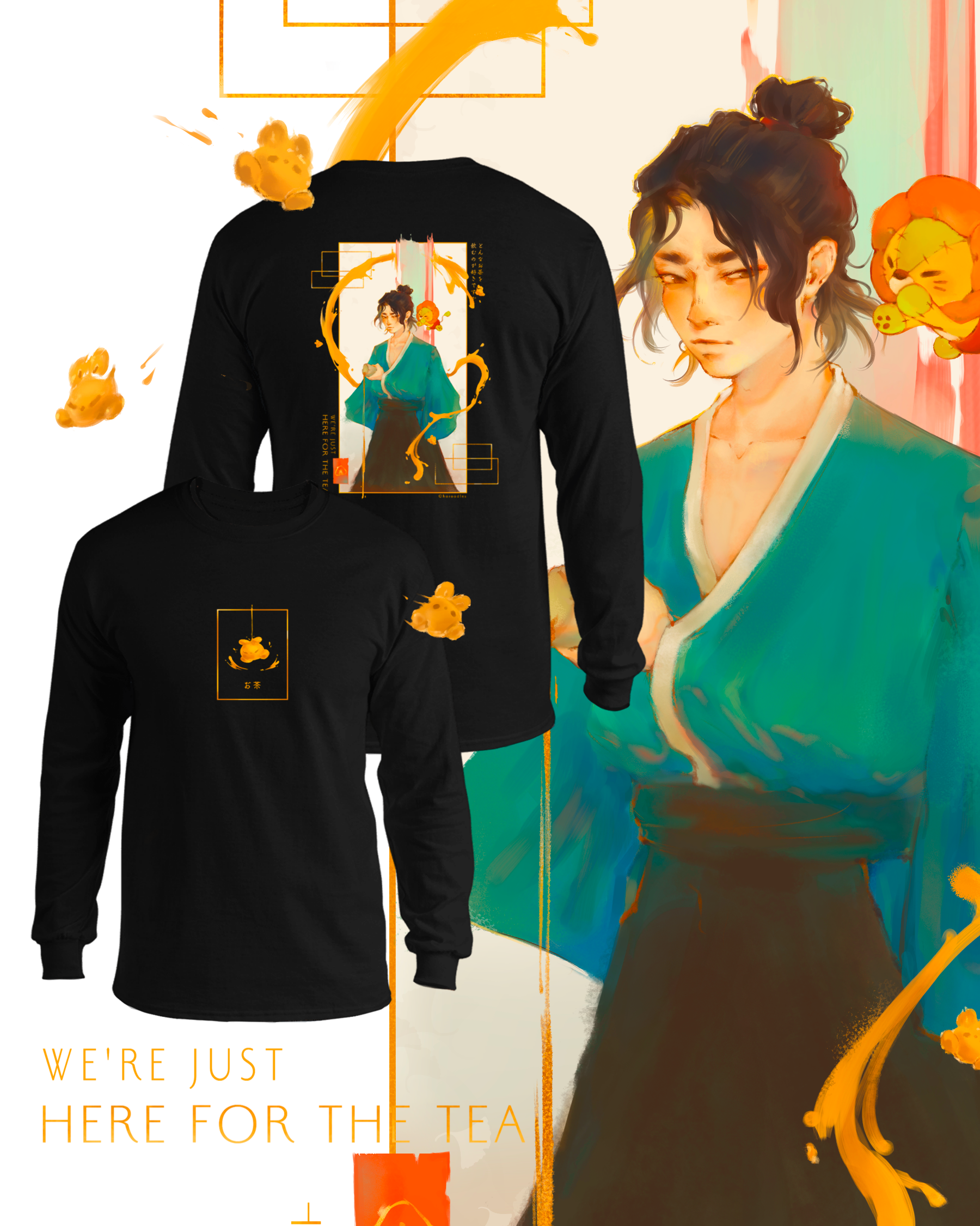 Here for the Tea - T-Shirt — Haroodles